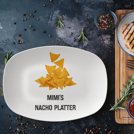 Personalized Nacho Platter, Nacho Lovers, Gift For Him Her, Funny Platter, Custom Serving Platter, Funny Gifts For Dad