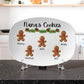 Christmas Cookie Platter Holiday Family Keepsake Nana Papa Christmas Serving Plate Personalized Grandparent Gift Santa Cookie Tradition