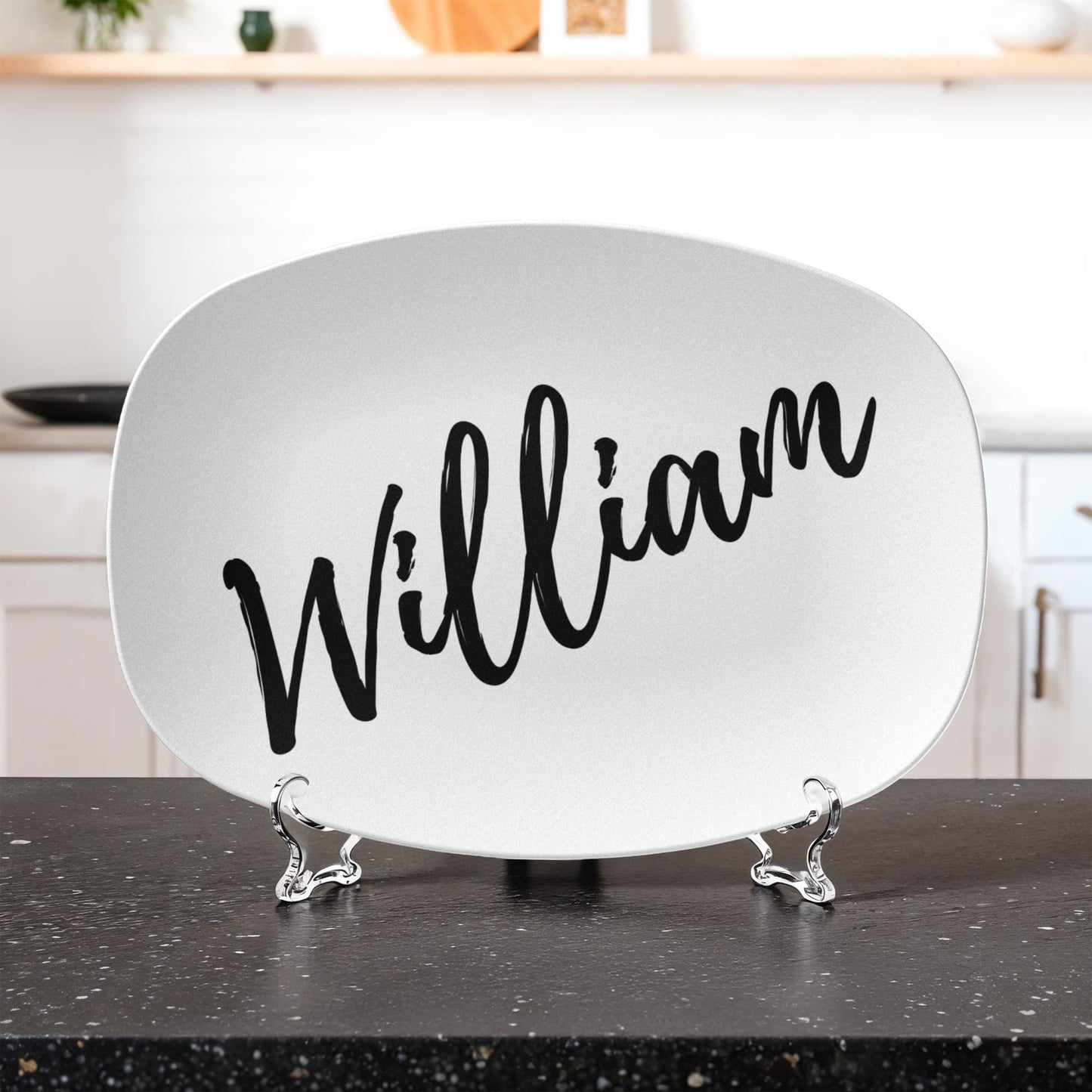 Large Script Personalized Platter | Farmhouse * Boho * Wedding * Anniversary