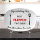Custom Grilling Plate for Dad Personalized Durable Platter Gift "Best Flippin' Dad Ever" Grill Plate for Dad Gift for Father's Day