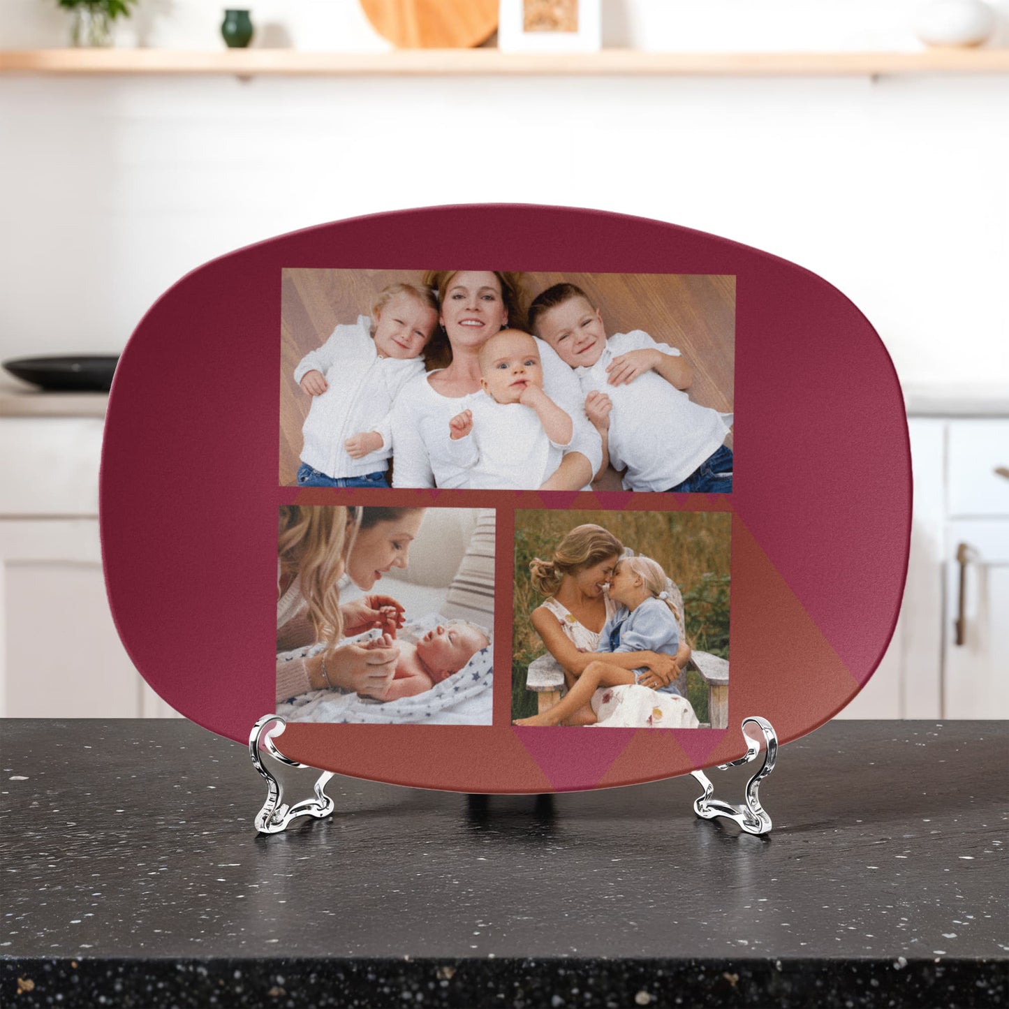Personalized mom platter, custom photos
