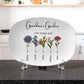 Grandma's garden platter