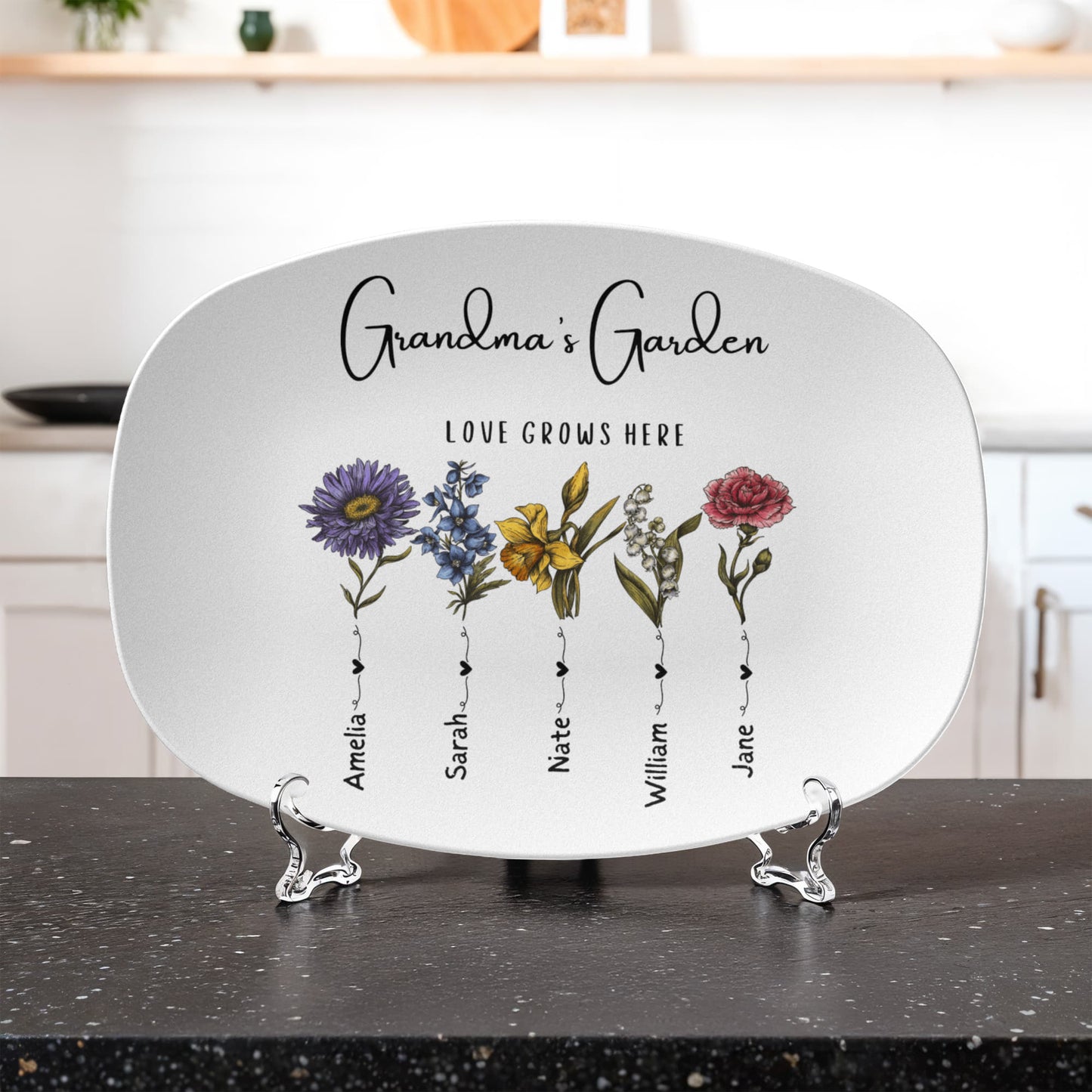 Grandma's garden platter