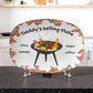 BBQ Grilling Personalized Plate, Daddy's Grilling Plate for Father's Day, Custom Gift for Him for Birthday, Grill Master Dad