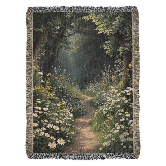 Cottagecore Nature Blanket, Jungle Tapestry, Fairycore Room Decor, Botanical Floral Throw, Cozy Cottagecore Blanket, Nature Style Decor