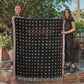 Mom Crossword Woven  Blanket Gift, Grandma Grandkids Names Blanket, Hidden Words Blanket