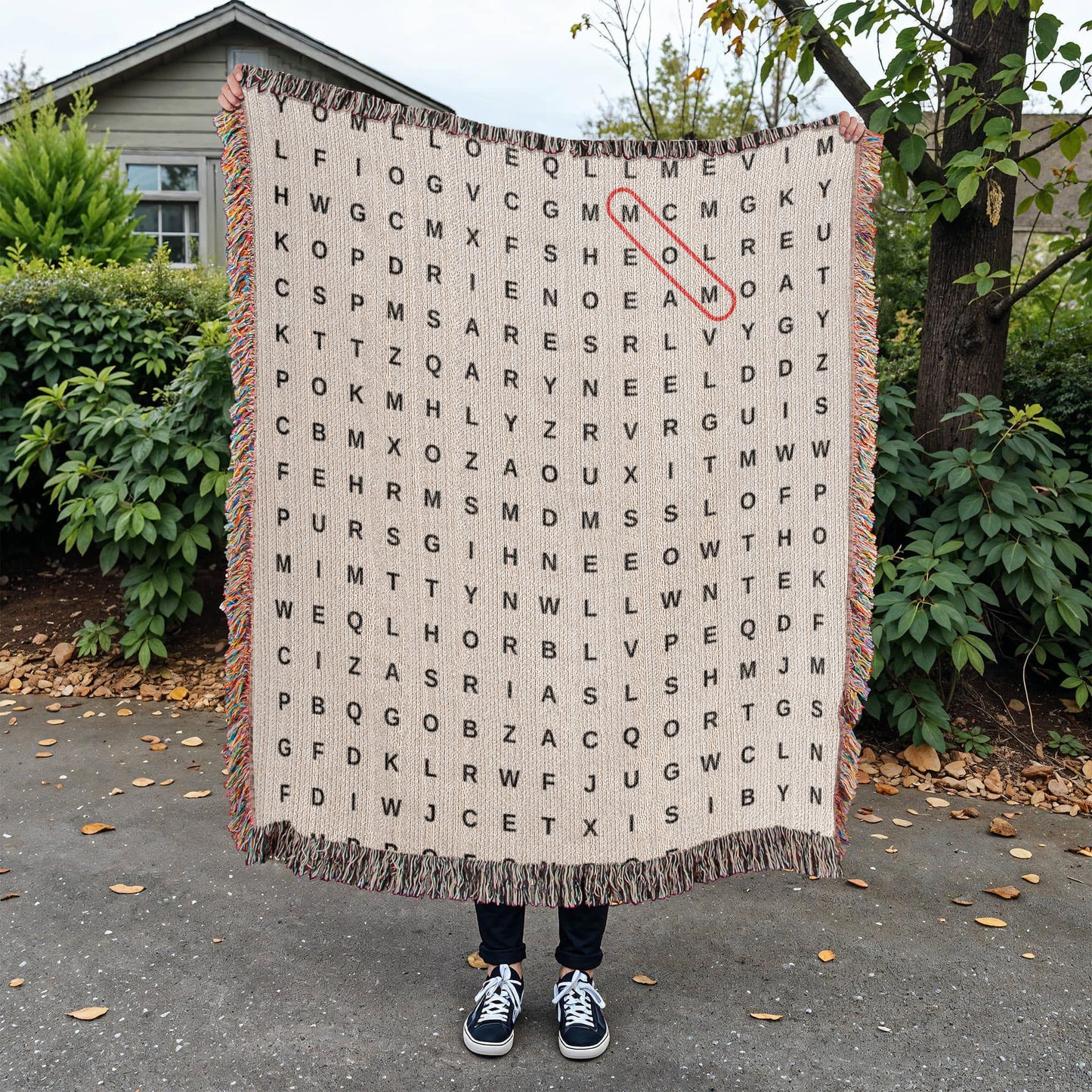 Custom Word Search Mom Woven Blanket, Personalized Kids Names Blanket, Decorative Throw, Mothers Day or Mom's Birthday Gift Custom Blanket