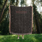 Mom Crossword Woven  Blanket Gift, Grandma Grandkids Names Blanket, Hidden Words Blanket