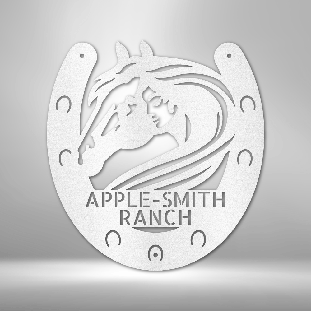 Custom Horse Metal Sign, Personalized Horse  Metal Wall Decoration For Horse Loving Dad, Outdoor Decoration Gift For Rancher Dad, Birthday Gift  For Him, Wall Art Decor