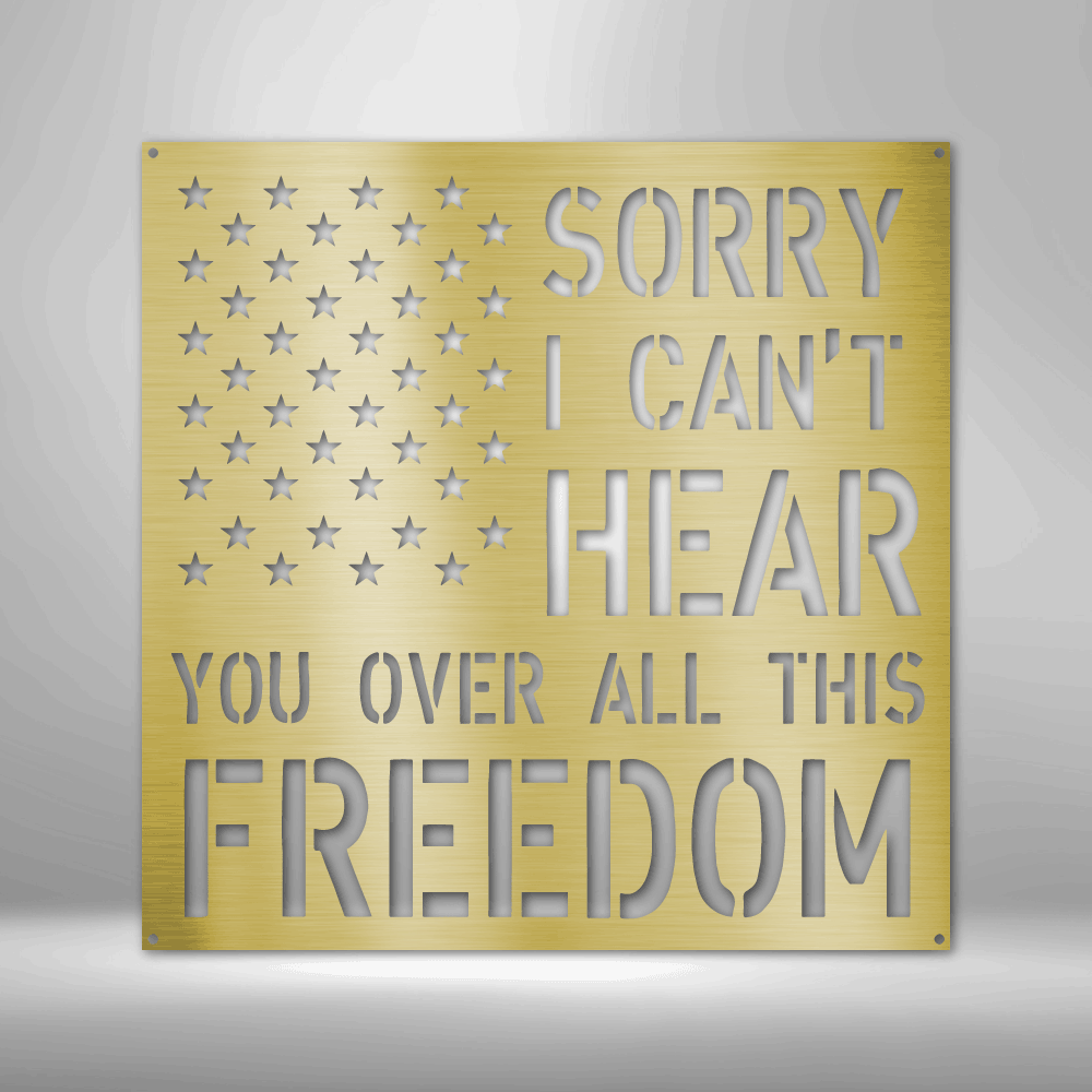 Patriotism, Liberty, Freedom For All Metal Sign, American Metal Sign Plaque ,Interior Outdoor American Wall Art Gift, Birthday Gift For Him