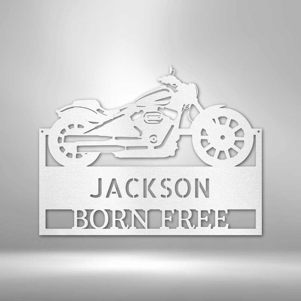 Custom Biker  Shop Metal Sign, Personalized Motorcycle Wall Hanging, Indoor Outdoor Decor, Fathers Day Gift For Him, New Garage Decoration