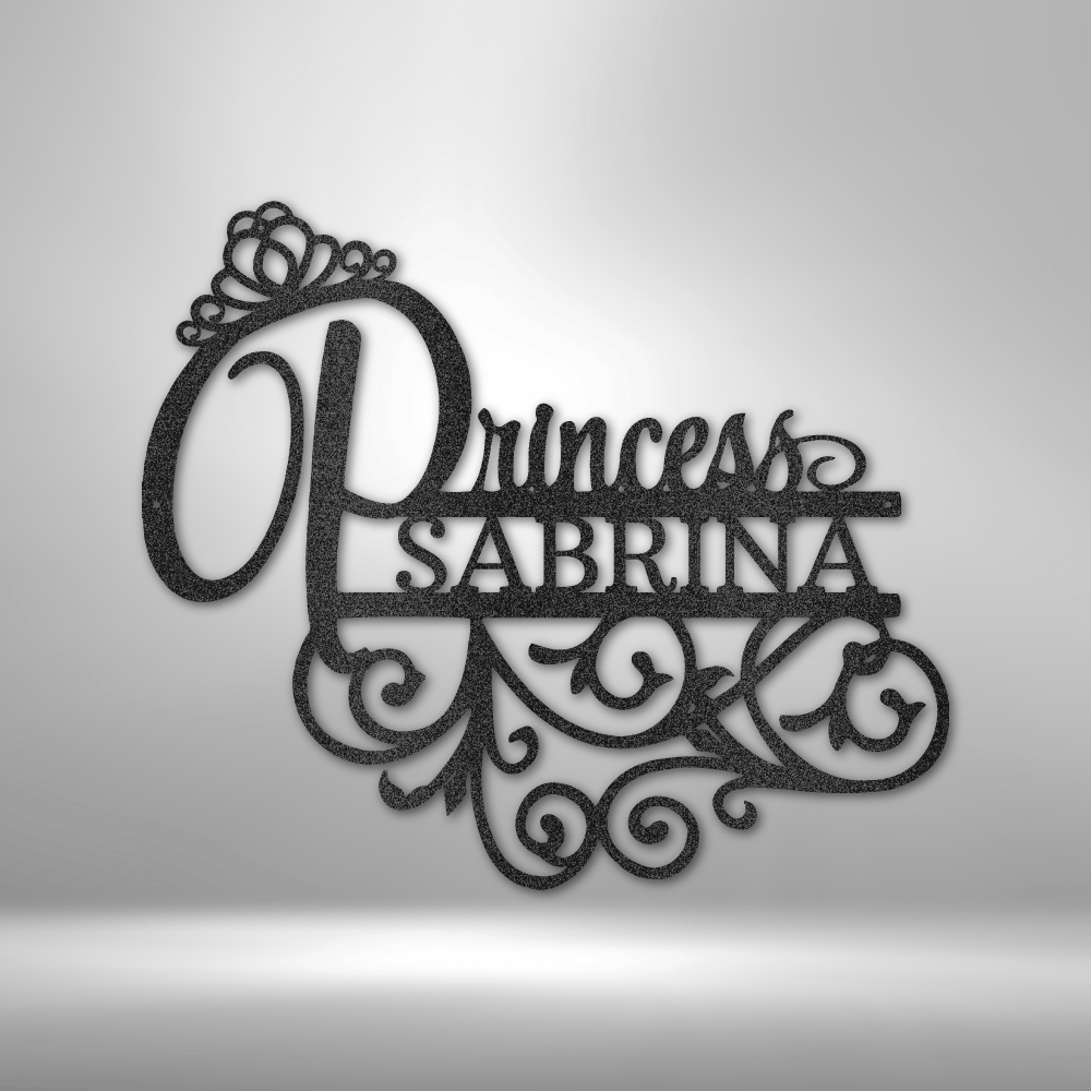 Custom Princess Metal Sign For Adorable Daughter, Bedroom Wall Hangings, Interior Home Decor, Birthday Gift For My Adorable Princess