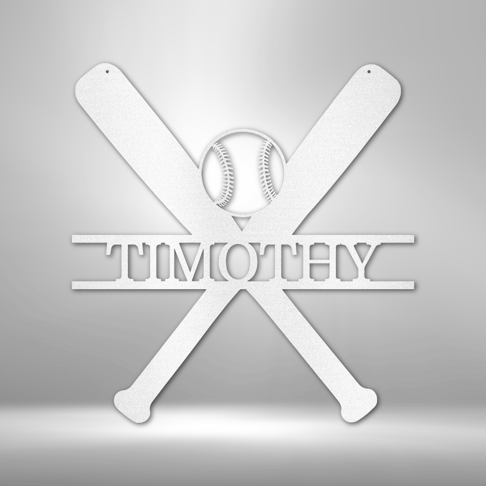 Custom Swing Batter Monogram, Baseball Metal Plaque With Last  Name, Birthday Gift for Him, Indoor Decor