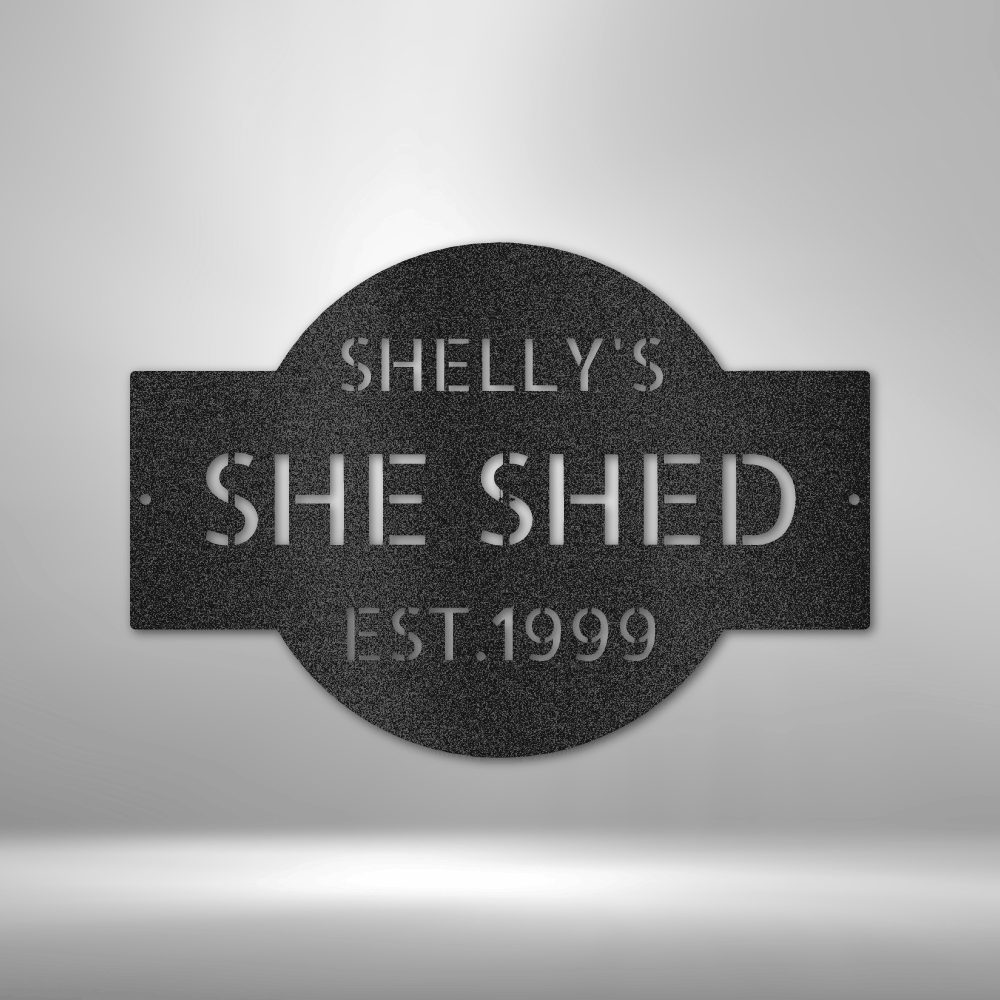 She Shed Metal Plaque, Personalized Gifts For Mothers Day, Wall Hanging Decor, Outdoor Art