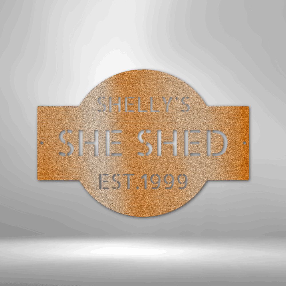 She Shed Metal Plaque, Personalized Gifts For Mothers Day, Wall Hanging Decor, Outdoor Art