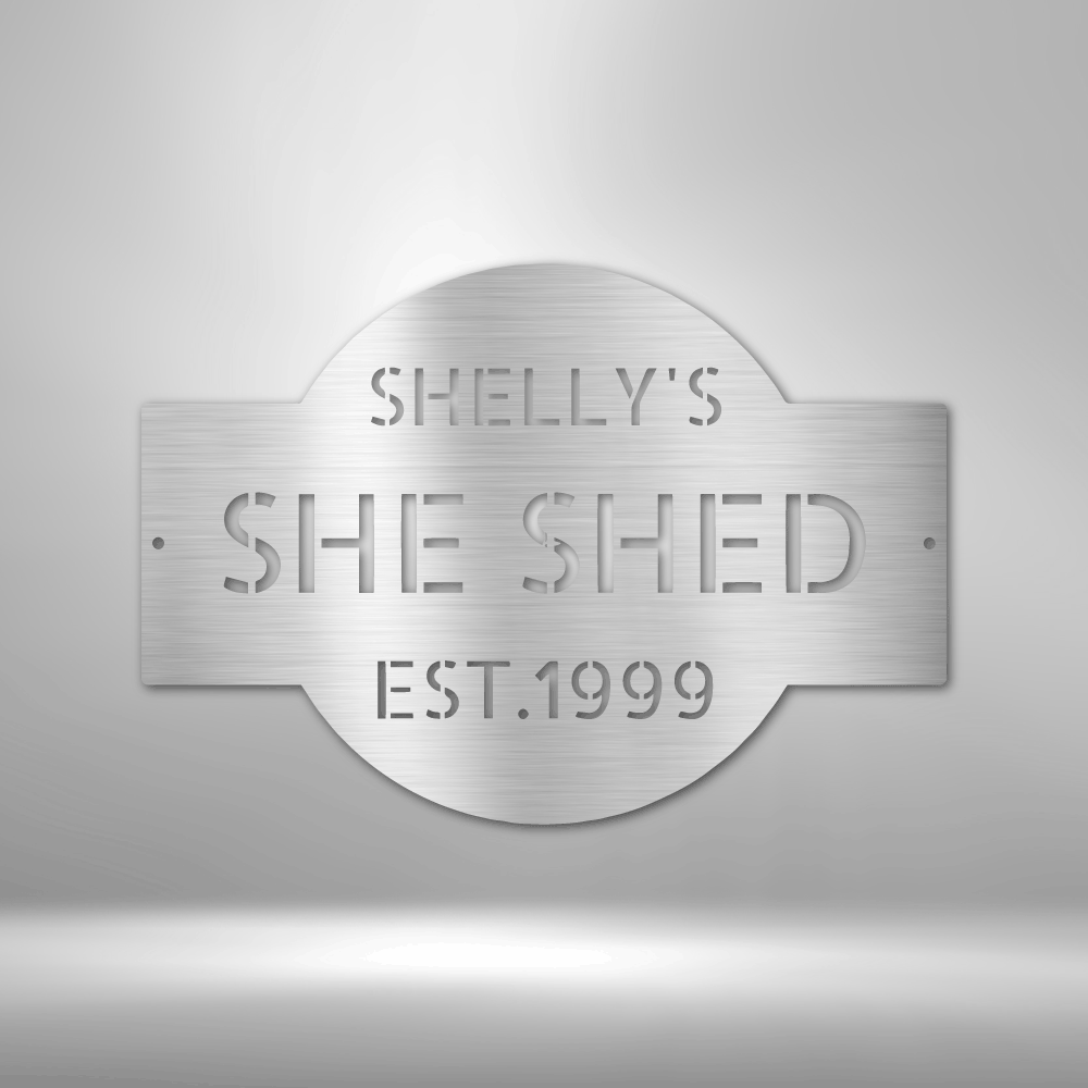 She Shed Metal Plaque, Personalized Gifts For Mothers Day, Wall Hanging Decor, Outdoor Art