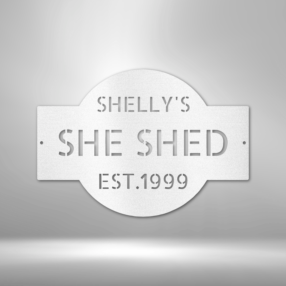 She Shed Metal Plaque, Personalized Gifts For Mothers Day, Wall Hanging Decor, Outdoor Art