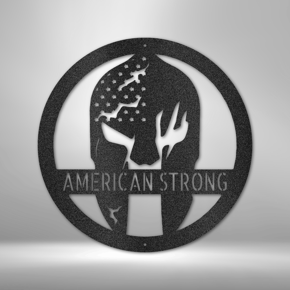 Custom Spartan Helmet Metal Art, American Strong Wall Art, Interior Decor Plaque, Personalized Helmet Gift For Him,