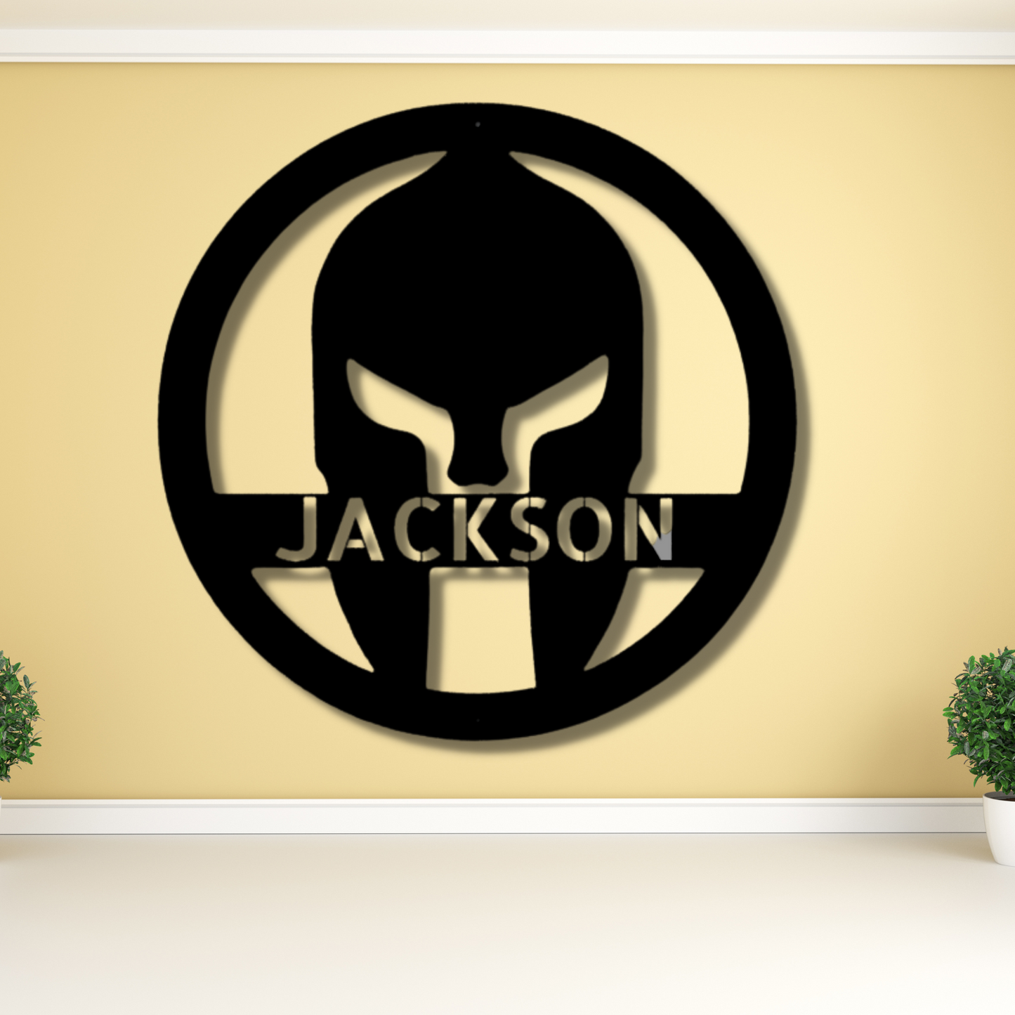 Spartan Helmet Metal Sign, Personalized Spartan Helmet Wall Decoration, Wall Art Decor, Housewarming Wall Art Gift For Him, Game Room Wall Hanging.