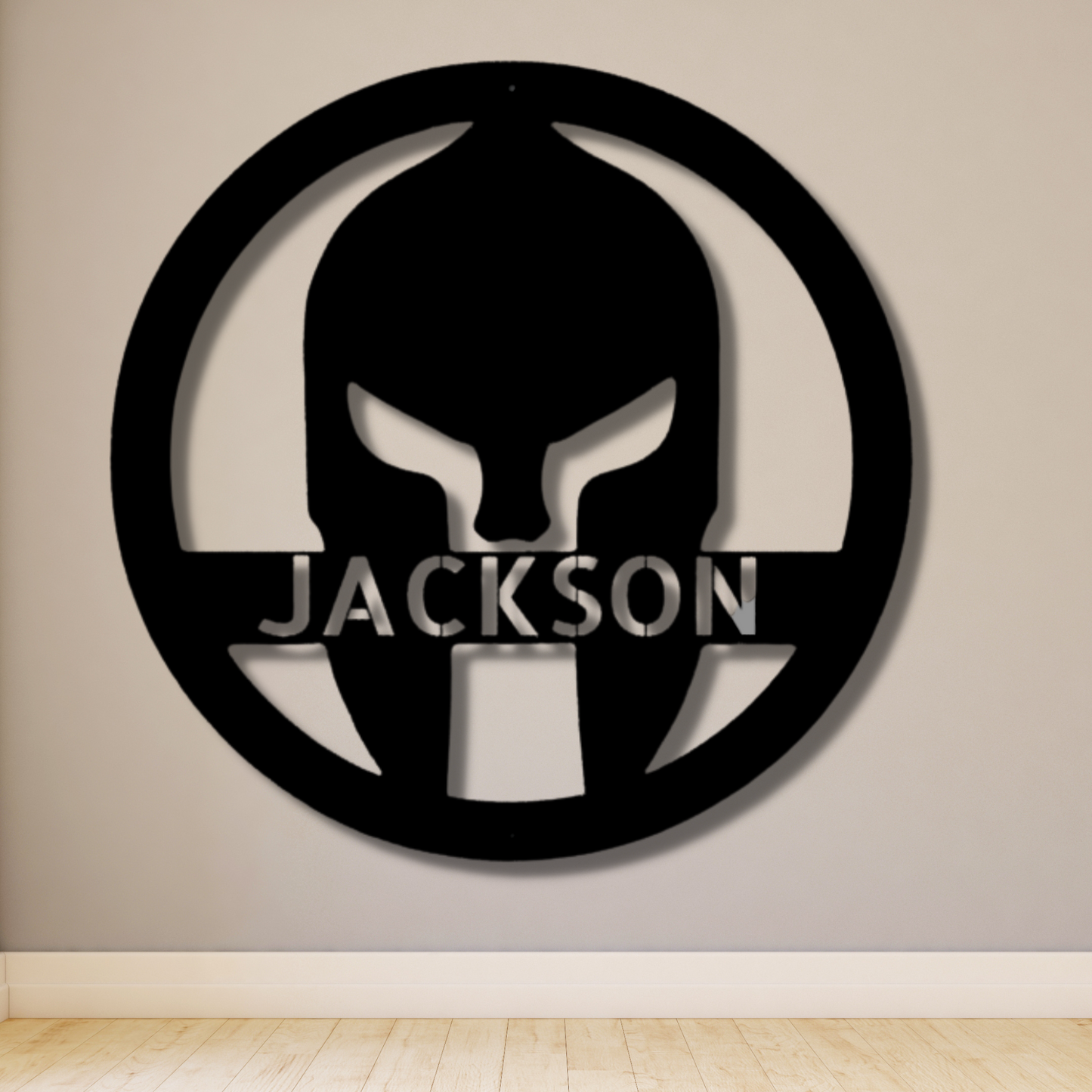 Spartan Helmet Metal Sign, Personalized Spartan Helmet Wall Decoration, Wall Art Decor, Housewarming Wall Art Gift For Him, Game Room Wall Hanging.