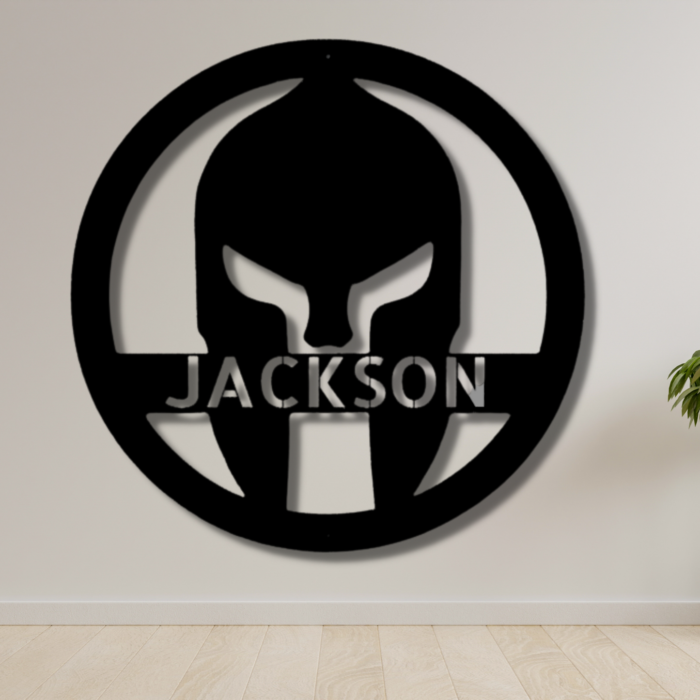 Spartan Helmet Metal Sign, Personalized Spartan Helmet Wall Decoration, Wall Art Decor, Housewarming Wall Art Gift For Him, Game Room Wall Hanging.