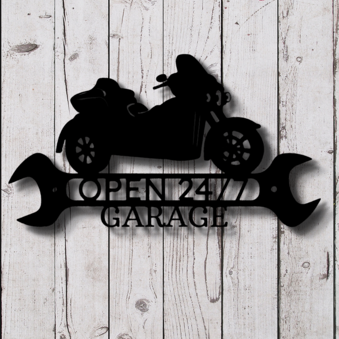 Trike Shop Metal Sign, Trike Motorcycle Garage Shop Metal Address Sign, Outdoor Wall Hanging,, Wall Art Decor, Trike Shop  Address Sign Gift For Him