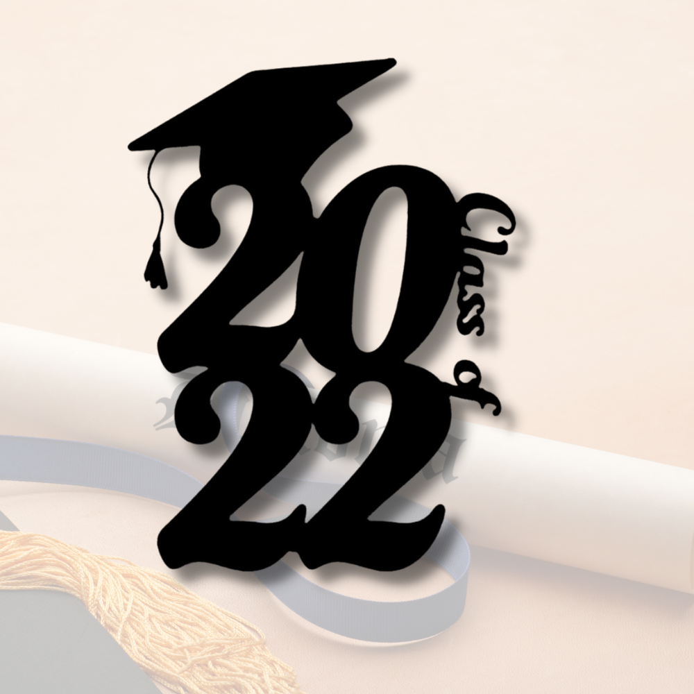 Customizable Graduation Sign, Class of 2022 Metal Sign, College Senior High School Graduation Class 2022