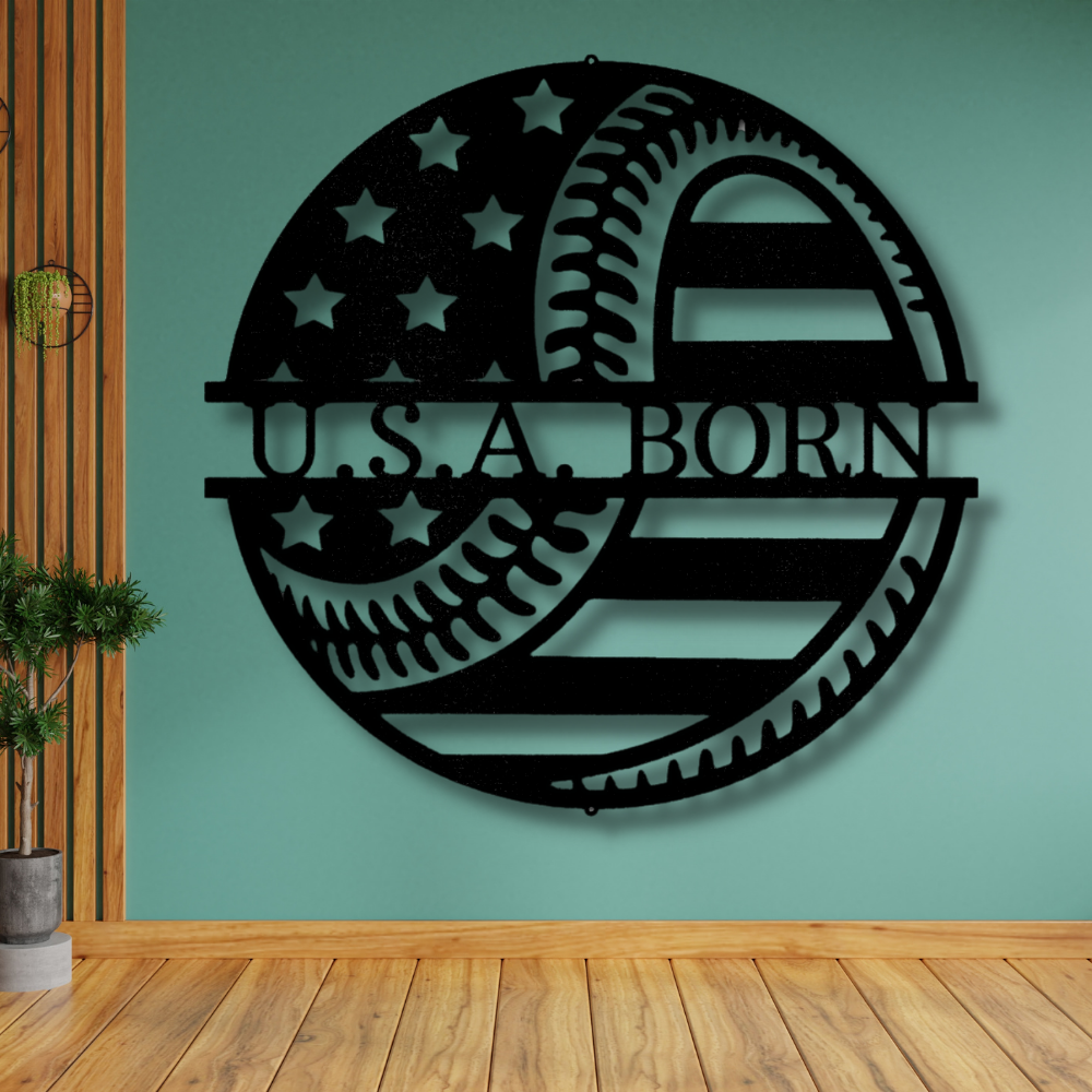 Custom Baseball Metal Sign. Baseball Lover Wall Hangings, Indoor Outdoor Decor, Fathers Day Gift, Game room Decor,