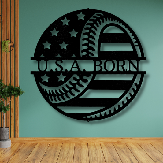 Custom Baseball Metal Sign. Baseball Lover Wall Hangings, Indoor Outdoor Decor, Fathers Day Gift, Game room Decor,