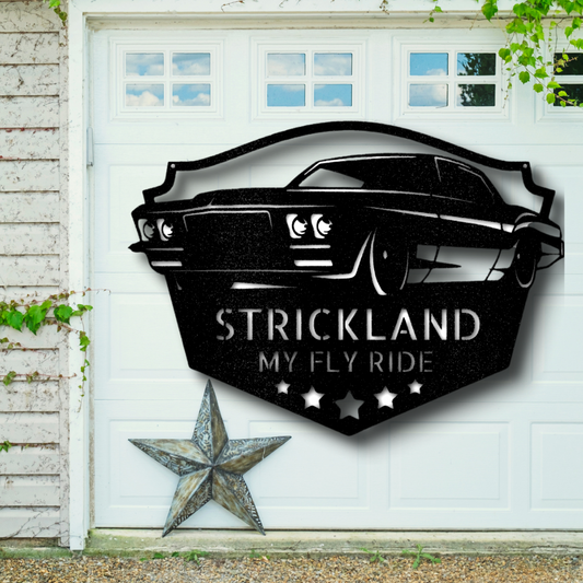 Custom Classic Muscle Car Metal sign, Car Lover Metal Art, Indoor Outdoor Wall Art, Personalized Classic Car Wall Hanging, Fathers Day Gift For Dad.