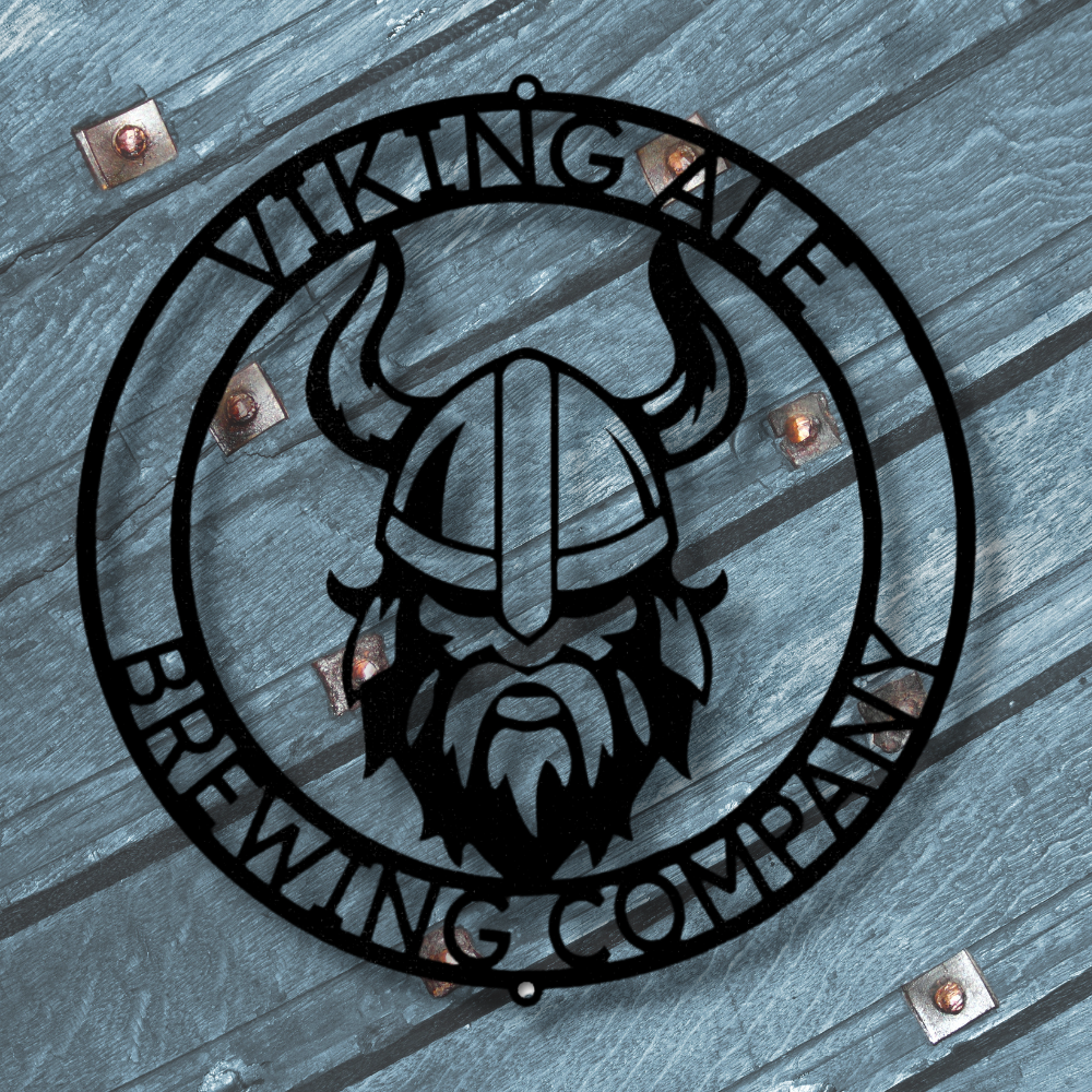 Custom Viking Metal Sign, Nordic Housewarming Decoration, Indoor