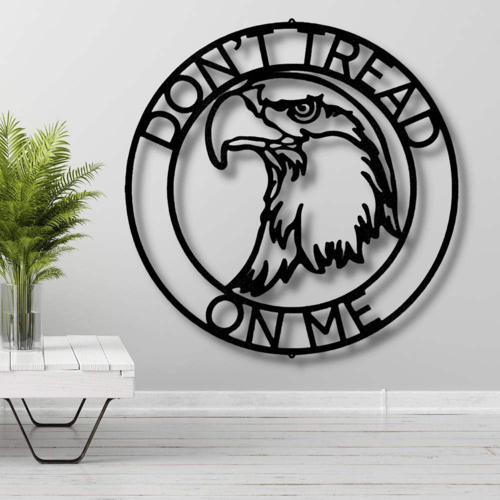 Personalized Eagle Head Ring  metal sign, Housewarming Gift, Indoor Outdoor Wall Hanging, Metal Art Hanging, Birthday Gift For Him, Cabin Wall Art, Custom Fathers Day Gift