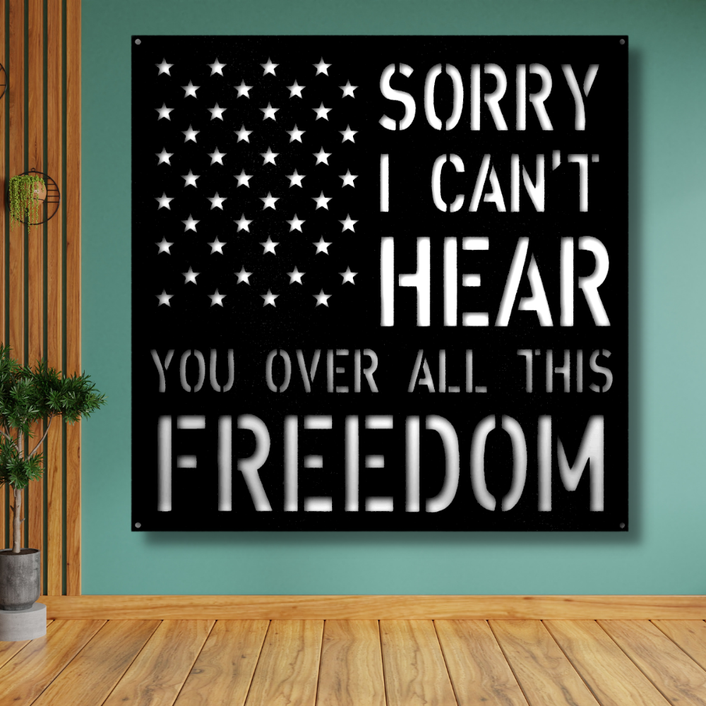 Patriotism, Liberty, Freedom For All Metal Sign, American Metal Sign Plaque ,Interior Outdoor American Wall Art Gift, Birthday Gift For Him