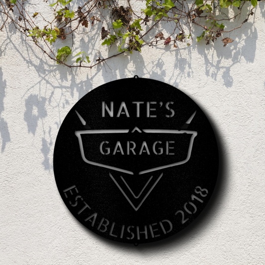 Custom Classic Car Metal Sign, Personalized Classic Car Garage Shop Gift For Mechanic Dad, Outdoor Wall Hanging, Garage Shop Wall Art Sign, Birthday Gift For Him, Indoor Wall Art Sign.