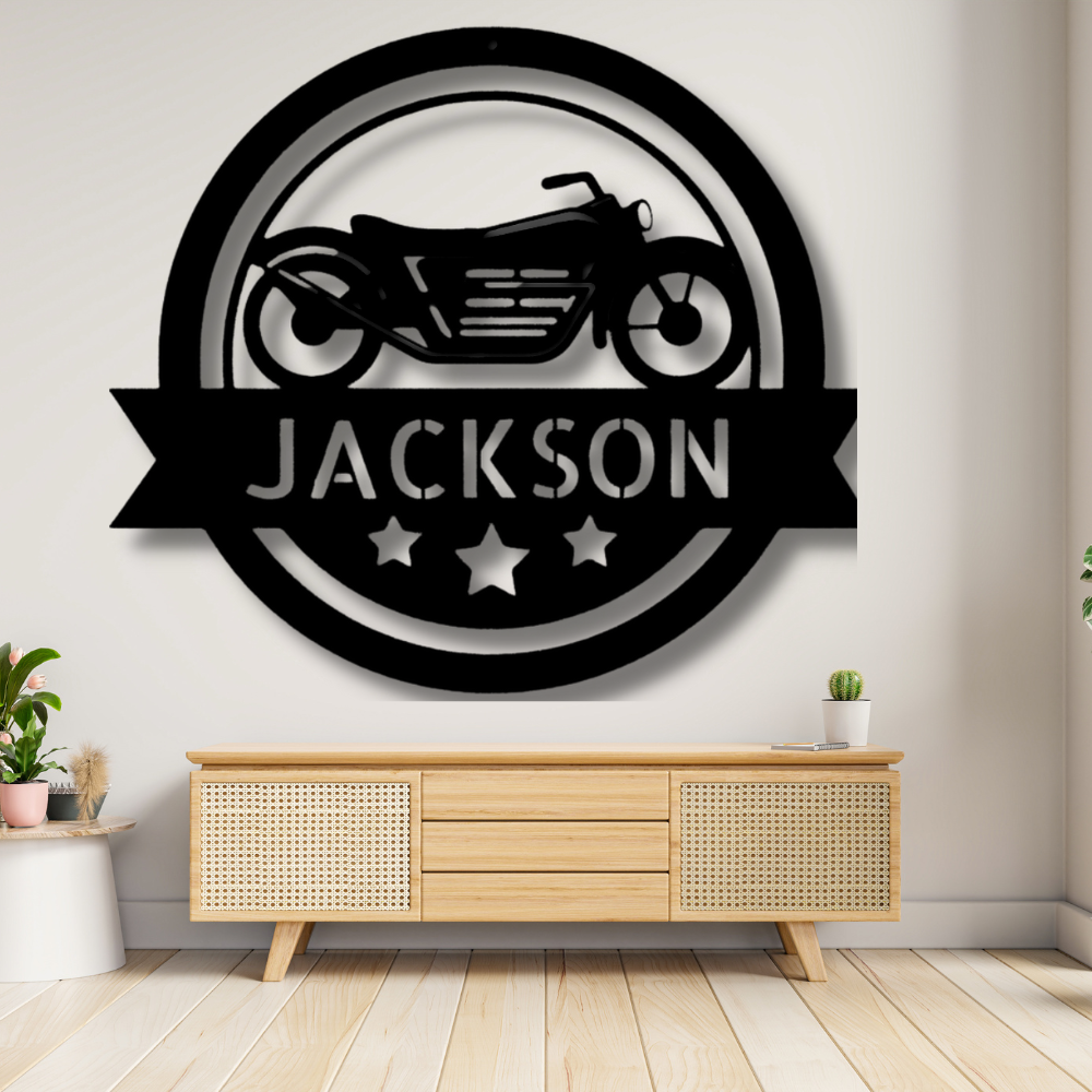 Custom Motorcycle Metal Sign, Personalized Motorcycle Wall Hanging Decoration Gift For Him, Birthday Gift For Motorcycle Lover, Indoor Outdoor Wall Decor