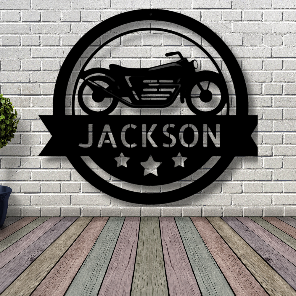 Custom Motorcycle Metal Sign, Personalized Motorcycle Wall Hanging Decoration Gift For Him, Birthday Gift For Motorcycle Lover, Indoor Outdoor Wall Decor