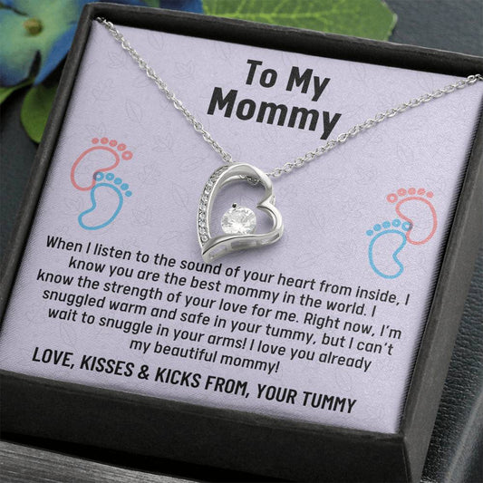 Mom To Be Gift, Forever Love Necklace Gift For Expecting Mom, Pregnancy Gift, Mama Present From Unborn Baby, Baby Shower Gift For Mom to Be