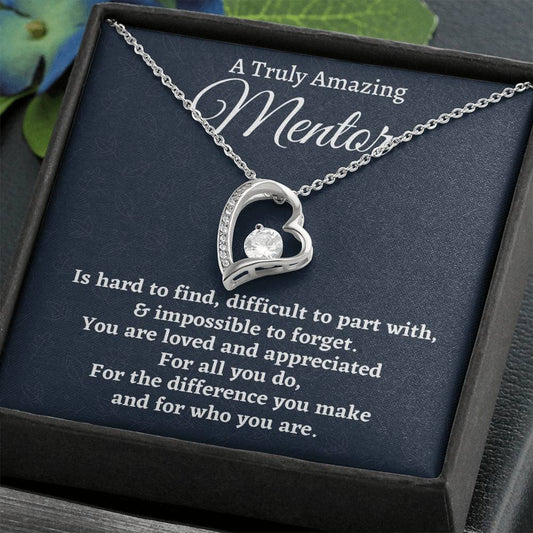Mentor Gift, Appreciation Gift For A Mentor, Forever Love Necklace, Personalized Mentor Gift, Jewelry Gift For Women