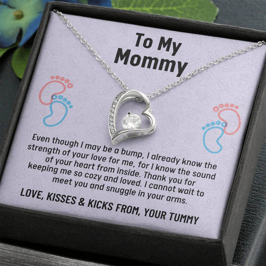 Mom To Be Gift, Forever Love Necklace Gift For Expecting Mom, Pregnancy Gift, Mama Present From Unborn Baby, Mommy To Be Gift