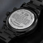 To My Stepped Up Bonus Dad Men's Watch Gift For Stepdad Father’s Day Gift, Stepped Up Dad Best Dad Gift