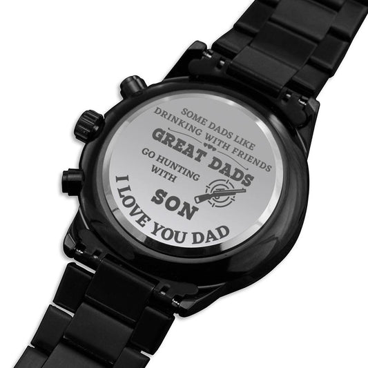 Hunting Dad Men’s Watch Gift For Father’s Day, Birthday Gift For Hunting Dad From Son