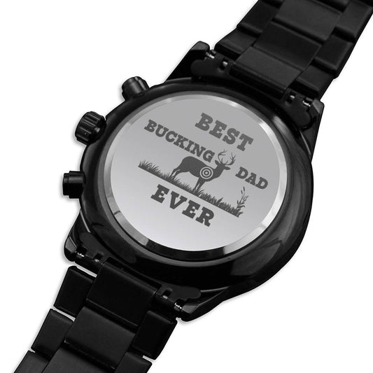 Best Bucking Dad Men's Watch Gift For Father’s Day Gift, Hunting Dad Birthday Gift