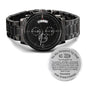 To My Stepped Up Bonus Dad Men's Watch Gift For Stepdad Father’s Day Gift, Stepped Up Dad Best Dad Gift