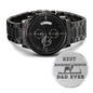 Best Bucking Bonus Dad Men's Watch Gift For Stepdad Father’s Day Gift, Hunting Step Dad Gift