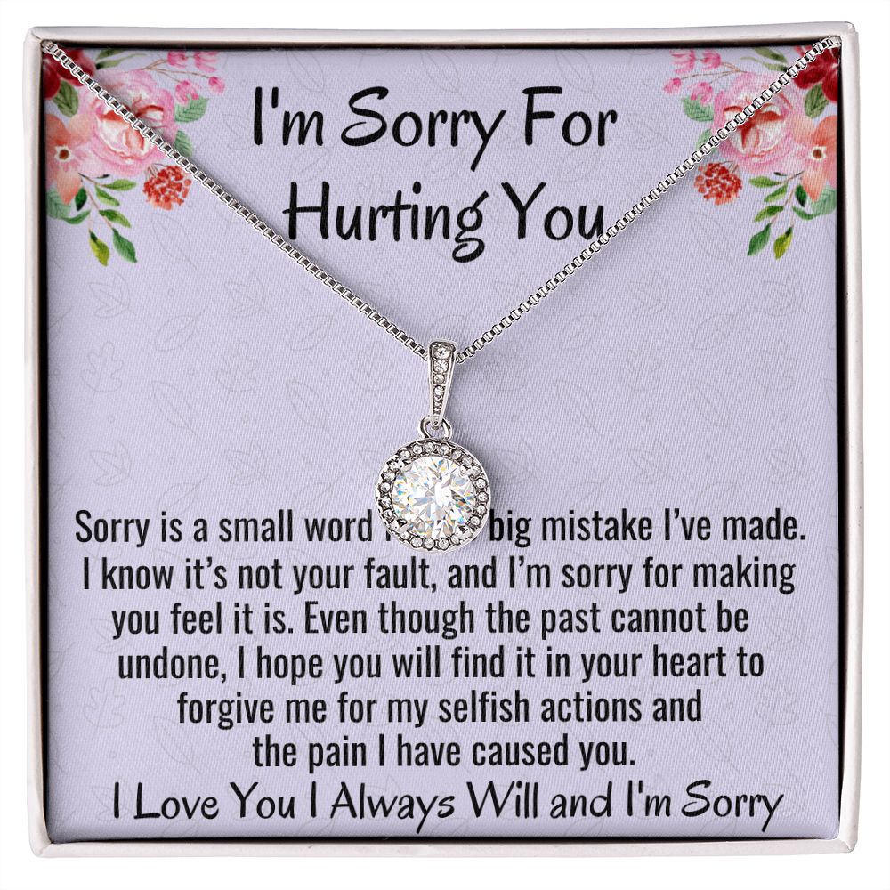 I'm Sorry For Hurting You, Eternal Hope Necklace, Apology Gift For Her, Christmas Gift.