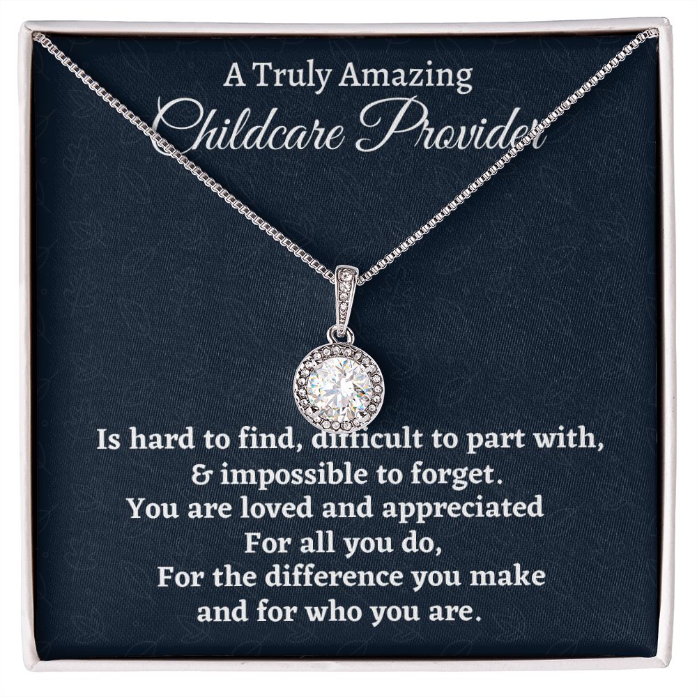 A Truly Amazing Childcare Provider Gift, Eternal Hope Necklace, Appreciation Gift For A Childcare Provider, Jewelry Gift For Women, Christmas Gift.