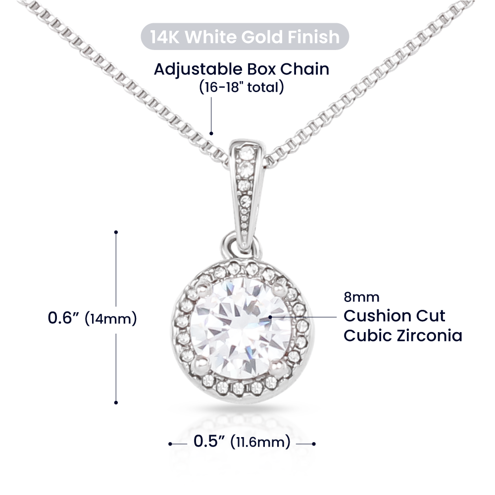 To My Granddaughter Eternal Hope Necklace, Birthday Gift For Her, Grandmother To Granddaughter Gift, Graduation Jewelry Gift.