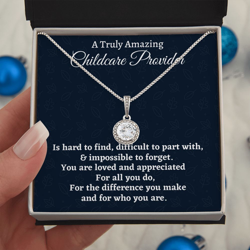 A Truly Amazing Childcare Provider Gift, Eternal Hope Necklace, Appreciation Gift For A Childcare Provider, Jewelry Gift For Women, Christmas Gift.