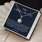To My Mother-In-Law Eternal Hope Necklace, Birthday Gift For Mother In Law, Retirement Gift, Wedding Anniversary Gift, Women Jewelry Gift, From Daughter In Law.