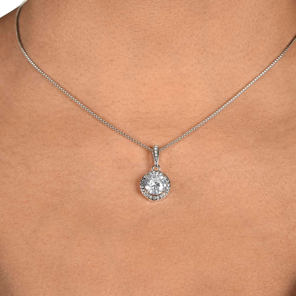 To My Mother-In-Love Eternal Hope Necklace, Birthday Gift For My Mother-In-Love, Birthday Gift For Husband's Mom, Mothers Day Gift, Wedding Anniversary Gift, From Daughter-In-Love.